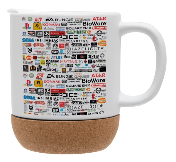 Video Game Studio Logos — Ceramic coffee mug Cork (MAT), 330ml