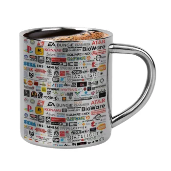 Video Game Studio Logos, Double-wall metal cup for espresso (220ml)