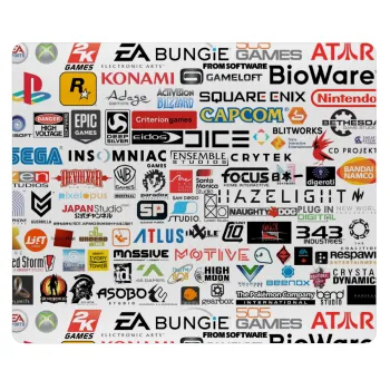 Video Game Studio Logos, Mousepad ορθογώνιο 23x19cm