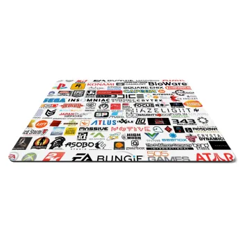 Video Game Studio Logos, Mousepad ορθογώνιο 27x19cm
