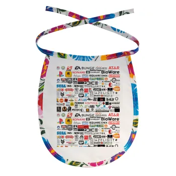 Video Game Studio Logos, Σαλιάρα μωρού αλέκιαστη με κορδόνι Χρωματιστή