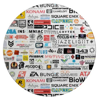 Video Game Studio Logos, Επιφάνεια κοπής γυάλινη στρογγυλή (30cm)