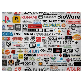 Video Game Studio Logos, Επιφάνεια κοπής γυάλινη (38x28cm)