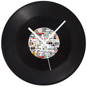 Video Game Studio Logos, Ρολόι τοίχου Βινύλιο (30cm)