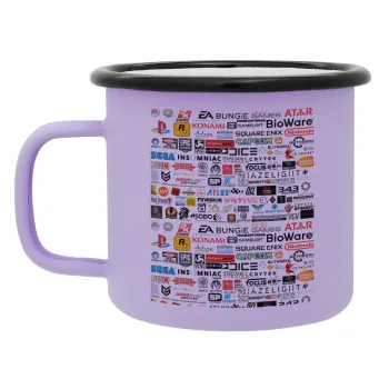 Video Game Studio Logos, Κούπα Μεταλλική εμαγιέ ΜΑΤ Light Pastel Purple 360ml