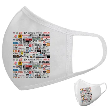 Video Game Studio Logos, Μάσκα υφασμάτινη υψηλής άνεσης παιδική (Δώρο πλαστική θήκη)