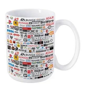 Video Game Studio Logos, Κούπα Mega, κεραμική, 450ml