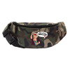 Unisex waist bag (banana) in Jungle camouflage color with 2 pockets