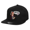 Καπέλο παιδικό Flat Snapback, Μαύρο (100% ΒΑΜΒΑΚΕΡΟ, ΠΑΙΔΙΚΟ, UNISEX, ONE SIZE)