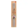 Easter Set, wooden keychain & scented Easter candle flat (30cm) (GRAY)