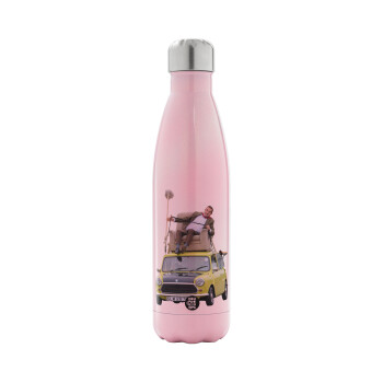 Mr. Bean mini 1000, Metal mug thermos Pink Iridiscent (Stainless steel), double wall, 500ml