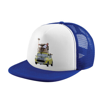 Mr. Bean mini 1000, Καπέλο Ενηλίκων Soft Trucker με Δίχτυ Blue/White (POLYESTER, ΕΝΗΛΙΚΩΝ, UNISEX, ONE SIZE)