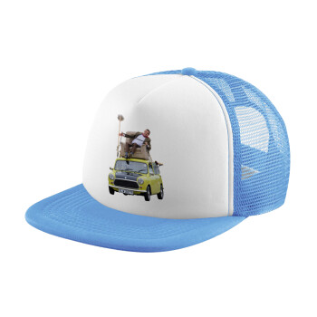 Mr. Bean mini 1000, Καπέλο παιδικό Soft Trucker με Δίχτυ Γαλάζιο/Λευκό