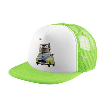 Mr. Bean mini 1000, Καπέλο παιδικό Soft Trucker με Δίχτυ Πράσινο/Λευκό