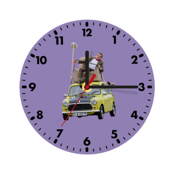 Mr. Bean mini 1000, Wooden wall clock (20cm)