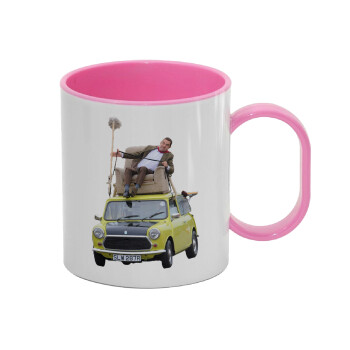 Mr. Bean mini 1000, Κούπα (πλαστική) (BPA-FREE) Polymer Ροζ για παιδιά, 330ml
