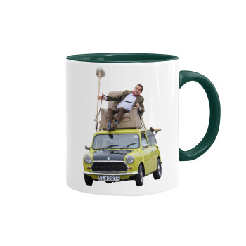 Mr. Bean mini 1000, Mug colored green, ceramic, 330ml