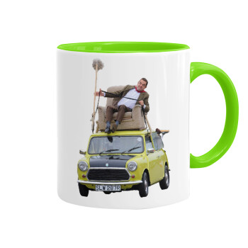 Mr. Bean mini 1000, Mug colored light green, ceramic, 330ml