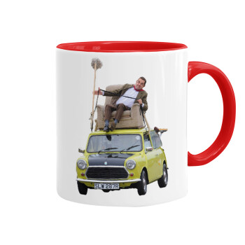 Mr. Bean mini 1000, Mug colored red, ceramic, 330ml