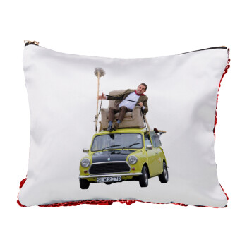 Mr. Bean mini 1000, Τσαντάκι νεσεσέρ με πούλιες (Sequin) Κόκκινο
