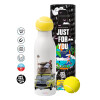 Tennis ball Metal mug thermos White, double wall, 550ml