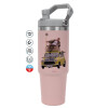 Pink color, 890ml (30oz) stainless Steel Tumbler with Handle