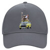 Ultimate Adult Hat Grey, (100% COTTON DRILL, ADULT, UNISEX, ONE SIZE)