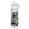 1L Stainless Steel Thermal Bottle with Phone Holder & Double Wall Insulation