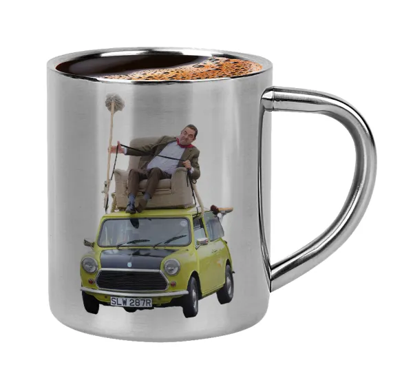Mr. Bean mini 1000 — Double-wall metal cup for espresso (220ml)