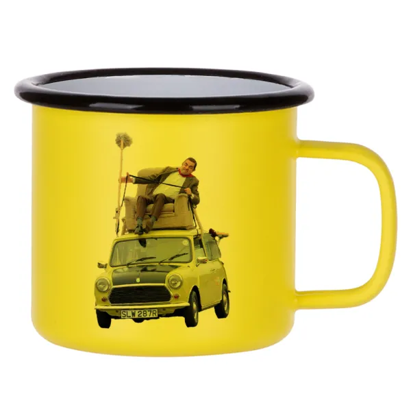 Mr. Bean mini 1000 — Κούπα Μεταλλική εμαγιέ ΜΑΤ Κίτρινη 360ml