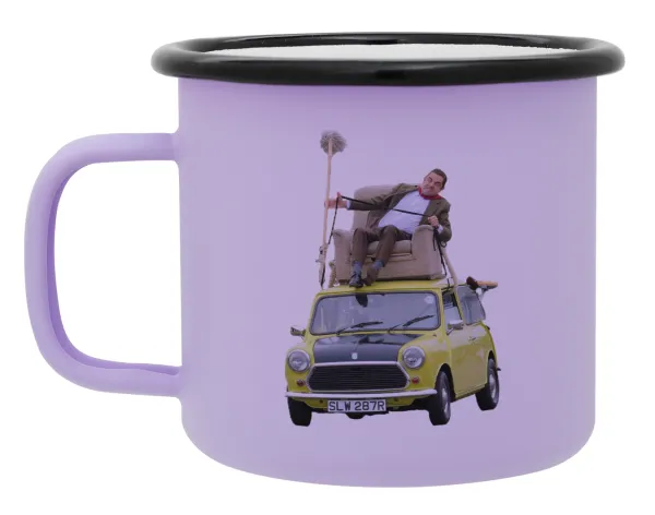 Mr. Bean mini 1000 — Κούπα Μεταλλική εμαγιέ ΜΑΤ Light Pastel Purple 360ml