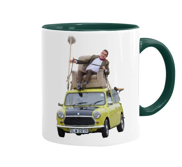 Mr. Bean mini 1000 — Mug colored green, ceramic, 330ml