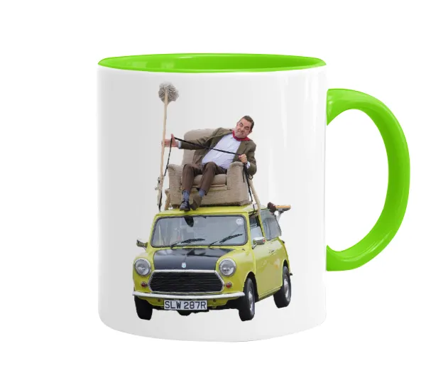Mr. Bean mini 1000 — Κούπα χρωματιστή βεραμάν, κεραμική, 330ml