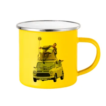 Mr. Bean mini 1000, Κούπα Μεταλλική εμαγιέ Κίτρινη 360ml