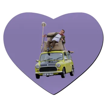 Mr. Bean mini 1000, Mousepad heart 23x20cm