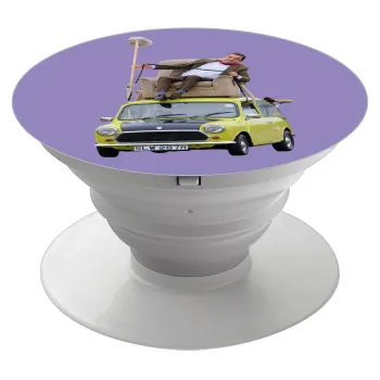 Mr. Bean mini 1000, Phone Holders Stand  White Hand-held Mobile Phone Holder