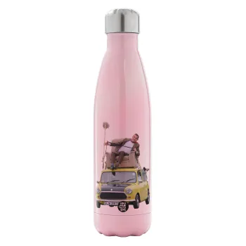 Mr. Bean mini 1000, Metal mug thermos Pink Iridiscent (Stainless steel), double wall, 500ml