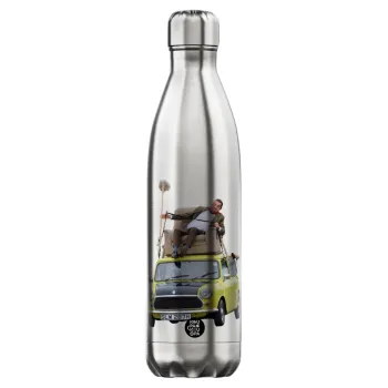 Mr. Bean mini 1000, Μεταλλικό παγούρι θερμός Inox (Stainless steel), διπλού τοιχώματος, 750ml