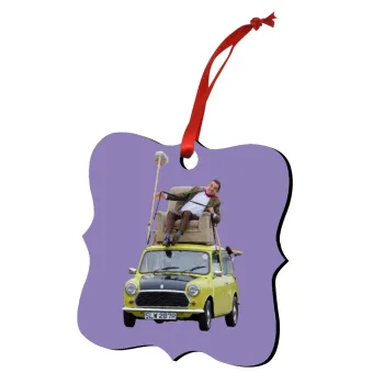 Mr. Bean mini 1000, Στολίδι Χριστουγεννιάτικο στολίδι polygon ξύλινο 7.5cm