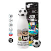 Soccer Metal mug thermos, double wall, 550ml