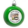 Green Christmas tree ornament bauble 8cm