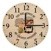 Ρολόι τοίχου ξύλινο plywood (20cm)