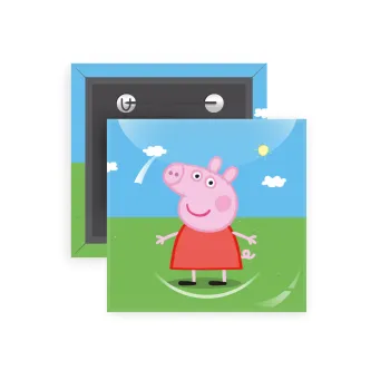 Πέππα το γουρουνάκι, Κονκάρδα παραμάνα τετράγωνη 5x5cm