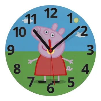 Πέππα το γουρουνάκι, Ρολόι τοίχου γυάλινο (20cm)
