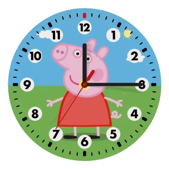 Πέππα το γουρουνάκι, Wooden wall clock (20cm)