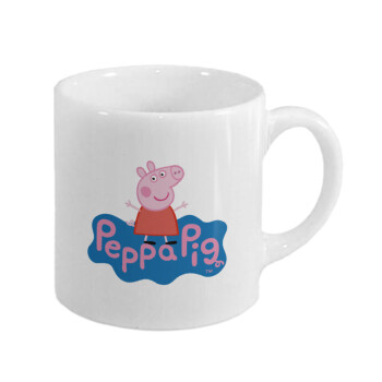 Πέππα το γουρουνάκι μπλε με όνομα, Κουπάκι κεραμικό, για espresso 150ml