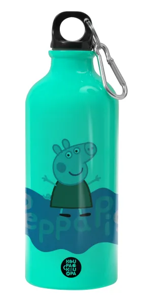 Πέππα το γουρουνάκι μπλε με όνομα — Water bottle 600ml