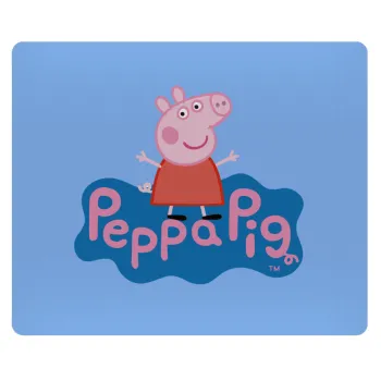 Πέππα το γουρουνάκι μπλε με όνομα, Mousepad ορθογώνιο 23x19cm