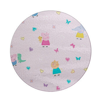 Πέππα το γουρουνάκι και οι φίλοι της, Επιφάνεια κοπής γυάλινη στρογγυλή (30cm)