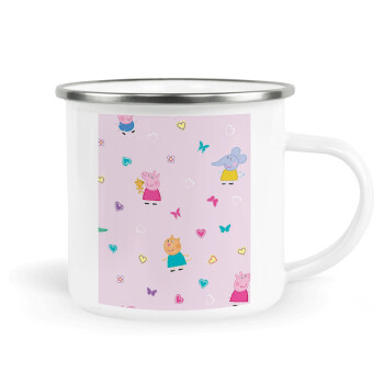 Πέππα το γουρουνάκι και οι φίλοι της, Metallic enamel cup white 360ml